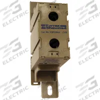 MERSEN Power Distribution Block: Finger-Safe, Lug, Lug, 6 AWG – 400 kcmil For Line Side Wire Sizes (MPN FSPDB4A). Key specifications — Mounting Type: DIN-Rail; Brand: MERSEN; For Conductor Material: Aluminum.