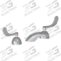 CHICAGO FAUCETS Low Arc Bathroom Faucet: 404, Cast Brass, Polished Chrome Finish, 1 gpm Flow Rate (MPN 404-V317E64ABCP). Key specifications — Includes: Mounting Hardware; Brand: CHICAGO FAUCETS; Series: 404.