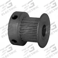 DAYTON Timing Pulley: Modified Curvilinear, Fixed, For GT Timing Belt Section, For 9 mm Belt Wd (MPN 22-2P09-6CA3). Key specifications — Brand: DAYTON; Finish: Clear Anodized; For Belt Series: Powerhouse®.