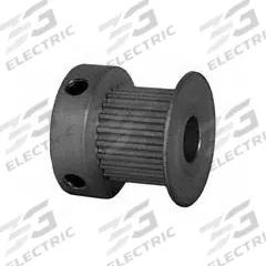 DAYTON Timing Pulley: Modified Curvilinear, Fixed, For GT Timing Belt Section, For 9 mm Belt Wd (MPN 22-2P09-6CA3). Key specifications — Brand: DAYTON; Finish: Clear Anodized; For Belt Series: Powerhouse®.