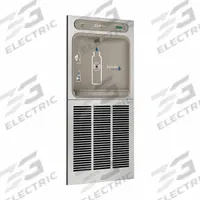 ELKAY Bottle Filler: On-Wall, 8 gph @ 50°F, Stainless Steel, Silver, Stainless, 40 7/8 in Overall Ht (MPN LZWSGRN8K). Key specifications — Housing Material: Stainless Steel; Housing Finish: Stainless; Brand: ELKAY; Chilling Capacity: 8 gph @ 50°F.