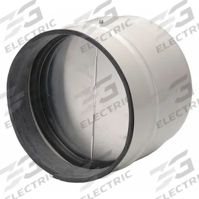 SOLER & PALAU 8"dia Galvanized Steel Backdraft Damper: For 16 in_24 in Fan, For 8 in Nominal Duct Dia - Round Backdraft Dampers