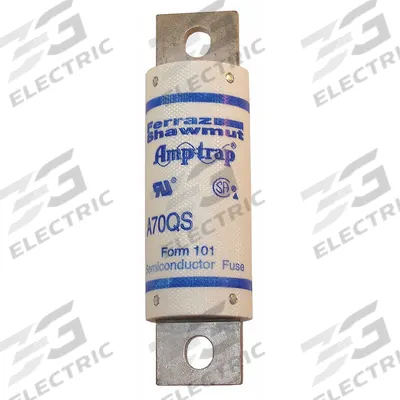 MERSEN Semiconductor Fuse: A70Q Series, Fast-Acting, 80 A, 700 V AC - Fast-Acting Bolt-On Fuses