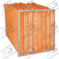 GRAINGER Pocket Air Filter: 24 in x 24 in x 29 in, MERV 11, Orange, Fiberglass, 8 Pockets (MPN 5W441). Key specifications — Display Sell UOM: EA; Brand: GRAINGER; Media Material: Fiberglass; Performance Rating: MERV 11.