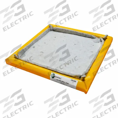 ENPAC Filter Spill Pad: Oil/Sediment, 4 ft x 4 ft, Box, 1 Pads, 15 gal Oil Capacity/EA - Filter Berm Pads
