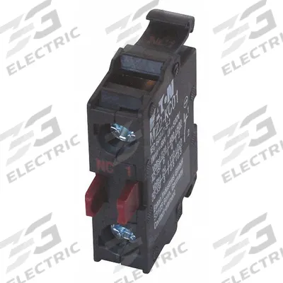EATON Contact Block: 22 mm Panel Mounting Size, 1NC, Momentary - Contact Blocks