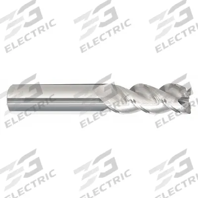 APPROVED VENDOR Corner Radius End Mill: Carbide, 3 Flute, 1/8" Mill Dia, 1/4" LOC - Carbide Corner-Radius End Mills for Aluminum