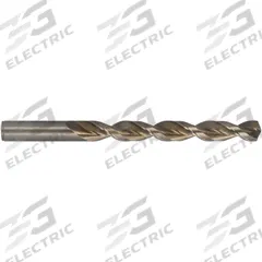 CLEVELAND Jobber Length Drill Bit: 1/2", 135° Split Point, Straw/Bronze Cobalt, Fast Spiral (MPN C16583). Key specifications — attr1229327: 0.5000.