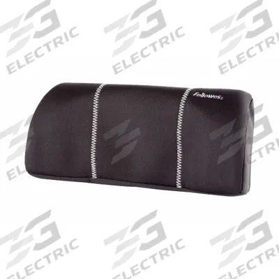 FELLOWES Backrest: Foam/Nylon, Black, 12 in Overall Lg, 3 1/8 in Overall Wd - Backrests
