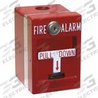 EDWARDS SIGNALING Pull Station: 120V AC Volt, 10 A @ 120V AC Current, Wall Mount, 3 in Overall Wd (MPN MPSR1-D45W-GE). Key specifications — Current Rating: 10 A @ 120V AC; Body Color: Red; Standards: UL; Brand: EDWARDS SIGNALING; Contact Form: DPST; Marking: Fire Alarm; Mounting Location: Wall; Mounting Style: Free-Standing.