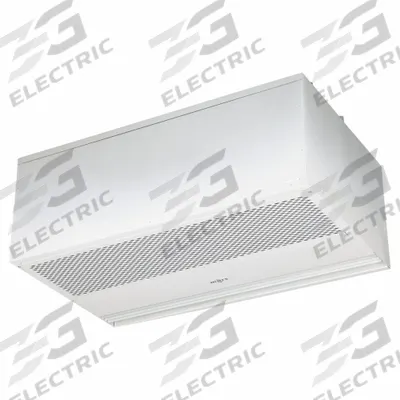 MARS Air Curtain: For 3 1/2 ft Opening Wd, 1,437 cfm, 208V AC, 1 Ph, White, Aluminum - Heated Recess-Mounted Air Curtains