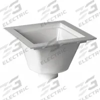 OATEY Floor Sink: 12 in Overall Wd, 6 1/2 in Sump Dp, 3 in Nominal Pipe Size, No Hub, Square, White (MPN 42721). Key specifications — Color: White; Connection Type: No Hub; Brand: OATEY; Finish: White.
