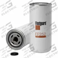 FLEETGUARD Automotive Fuel Filter: 4 1/8 in Overall Lg, 3 3/4 in Outside Dia, Diesel Fuel, Diesel (MPN FF252). Key specifications — attr434022: FLEETGUARD; attr1017112: Buses; attr1017113: Tatra.