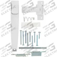 WRIGHT PRODUCTS Latch: Push Button Latch, 5 3/4 in Overall Ht, 1 1/4 in Overall Lg, 1 in Overall Wd (MPN V333WH). Key specifications — Brand: WRIGHT PRODUCTS; Product Type: Push Button Latch; Color: White.