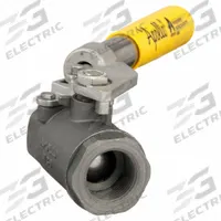 APOLLO Manual Two-Way Ball Valve: 1 in, Carbon Steel, Straight, FNPT x FNPT, Std Port Ball Port (MPN 8950501A). Key specifications — Brand: APOLLO; Handle: Spring-Return Lever.
