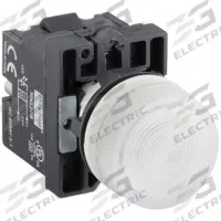 DAYTON Pilot Light: 22 mm Panel Mounting Size, White, LED, 24 V AC/DC Max Volt Rating (Supply) (MPN 30G208). Key specifications — Series: Dayton; Brand: DAYTON; Includes Push-To-Test: No Push-To-Test Included.