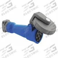 HUBBELL Pin and Sleeve Connector: Red, 220/380V AC/240/415V AC, Three Phase, 16 A, 4 Pole, 5 Wire (MPN HBL516C1W). Key specifications — Brand: HUBBELL.