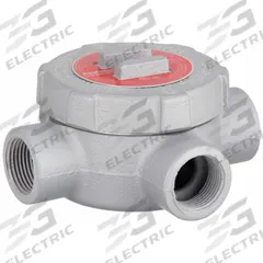 Conduit Outlet Body: Iron, GU, 1 in Trade Size, X Body, 19 cu in Body Capacity (MPN GUX100). Key specifications — Series: For Standard Body; Compatible Conduit Trade Size: 1 in; Thread Gender: Female; Hub Style: Threaded; Cover Included: Yes; Body Style: X; Connection Type: Threaded; Back Type: Round.