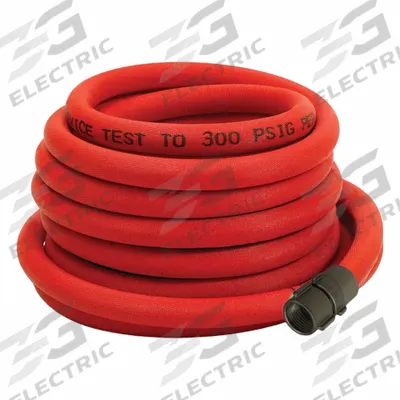 ARMORED REEL Fire Hose: TPU Lined, 1 in Hose Inside Dia, 200 ft Hose Lg - Booster Fire Hoses