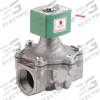REDHAT Solenoid Valve: 2-Way, Normally Closed, 1 in Pipe Size, 24V DC, High Flow, Aluminum Body (MPN 8215G050-24/DC). Key specifications — Brand: REDHAT; Pipe Size: 1 in; Voltage: 24V DC.