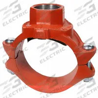 GRUVLOK Clamp Coupling: Bolted Clamp Tee, 8 in x 8 in x 3 in, Ductile Iron, EPDM Seal, 500 psi (MPN 0390171767). Key specifications — Brand: GRUVLOK; Maximum Operating Pressure: 500 psi; Fitting Pipe Size: 8 in x 8 in x 3 in.