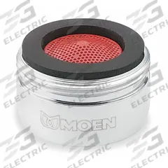 MOEN Outlet: 2.2 gpm Flow Rate, Aerated Flow Outlet, Brass, Chrome Finish, 15/16"-27 Connection Size (MPN 3919). Key specifications — Material: Brass; Product Type: Outlet; Connection Size: 15/16"-27; Brand: MOEN.