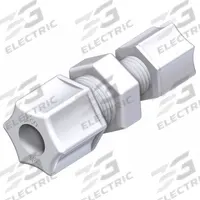 JACO Union Compression Connector: 1/4 in OD x 1/4 in OD Size, Compression x Compression, Nylon, 5 PK (MPN 15-4-N-O). Key specifications — Brand: JACO.