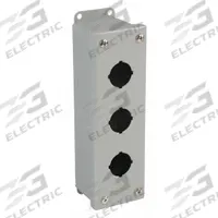 WIEGMANN Push Button Enclosure: 30mm, 3 Holes, Carbon Steel, NEMA 12 (MPN PSL3). Key specifications — attr211299: WIEGMANN; attr1043605: Indoor Dust & Water Droplets.