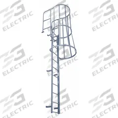 COTTERMAN Fixed Ladder with Safety Cage: 29 ft Overall Ht, 39 in Overall Wd, Steel, 26 Rungs (MPN F26WC C1). Key specifications — attr1050722: COTTERMAN; attr1050760: Assembled; attr1083696: 3.