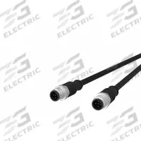 Sensor Cable: M12 Female Straight X M12 Female Straight, 5 Pins, Black, PUR, 5 m Cable Lg (MPN 142MDA11050). Key specifications — Cable Jacket Color: Black; End 1 Gender: Female; End 1 Mounting Orientation: Straight; End 2 Gender: Female; End 2 Mounting Orientation: Straight; End 2 Connection Type: M12; IP Rating: IPX5; Brand: METZ CONNECT.