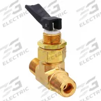 HAM-LET Manual Two-Way Ball Valve: 1/8 in Pipe Size, Brass, MNPT x MNPT, Straight Valve Body (MPN H-1280-B-N-1/8). Key specifications — Brand: HAM-LET; Handle Type: Lever.