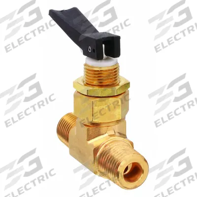 HAM-LET Manual Two-Way Ball Valve: 1/8 in Pipe Size, Brass, MNPT x MNPT - Straight-Body Toggle Valves
