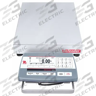 OHAUS Industrial Bench Scale: 12 in x 14 in, Not IP Rated, Front-Mounted - Bench Scales with Column-Mounted Indicator