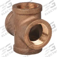 APPROVED VENDOR Metal Pipe Cross: Cross, 1/4 in x 1/4 in x 1/4 in x 1/4 in, Brass, 200 psi (MPN 22UL18). Key specifications — Brand: APPROVED VENDOR; Maximum Operating Pressure: 200 psi.