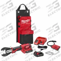MILWAUKEE Cordless Crimping Tool Kit: 18 V, Die Head, 600 kcmil Max Copper, For BG/D3/W Dies, Inline (MPN 2678-22BG). Key specifications — attr532196: Yes; attr557685: 8 AWG; attr557684: 8 AWG; attr557683: 600 kcmil; attr557682: 350 kcmil; attr532165: M18; attr533563: Milwaukee; attr532179: Bare Tool.