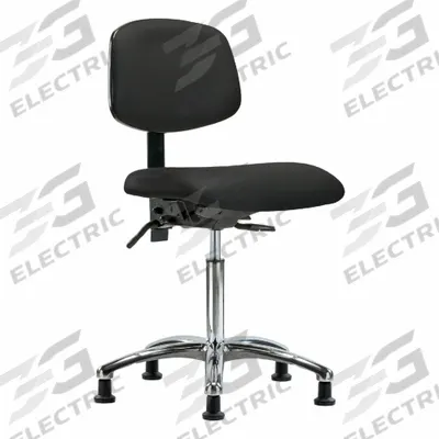 APPROVED VENDOR Ergonomic Chair: Vinyl, Armless, Ht Range 21 1/2 in to 29 in, 18 1/2 in Seat Wd - Vinyl Lab Chairs