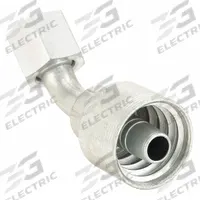 AEROQUIP Hydraulic Crimp Fitting: Steel x Steel, 45° Elbow, -12 For Hose Dash Size, ORS x Crimp (MPN 4SA12FRA12). Key specifications — Fitting Gender: Female x Genderless; Fitting Connection Type: ORS x Crimp; For Hose Dash Size: -12; Thread Size: 1-3/16"-12; Brand: AEROQUIP.