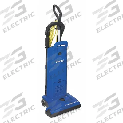 CLARKE Upright Vacuum Cleaner: 14 1/2 in Cleaning Path Wd, 93 cfm Air Flow, 21.3 lb Wt - Corded Upright Vacuums