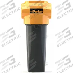 PARKER Compressed Air Filter: 1 micron, 1/2 in NPT, 21 cfm, 232 psi Max Op Pressure, 3 in Overall Wd (MPN AOPX010CNFX). Key specifications — attr241482: No; attr110918: Yes; attr110926: Aluminum; attr110904: PARKER.