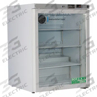 AMERICAN BIOTECH SUPPLY Lab Refrigerator: 2.5 cu ft, Undercounter, 1°C to 10°C - High Performance Lab Refrigerators