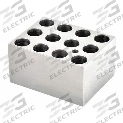 OHAUS Modular Block: Anodized Aluminum, 3 in Overall Wd, 3 3/4 in Overall Lg - Dry Bath Blocks