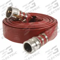 Water Discharge Hose: 4 in Hose Inside Dia., 25 ft Hose Lg, 100 psi, Red, 4 in x 4 in Fitting Size (MPN DPK400-25CE-G). Key specifications — Brand: APPROVED VENDOR; Temp. Range: 5° to 150°F; Hose Color: Red.