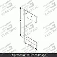 HAMMOND MANUFACTURING Wireway Drop Hanger: 6 in Wd, 6 in Ht, 15 1/4 in Ht, Stainless Steel (MPN 1487DL1SS). Key specifications — Brand: HAMMOND MANUFACTURING; Material: Stainless Steel.