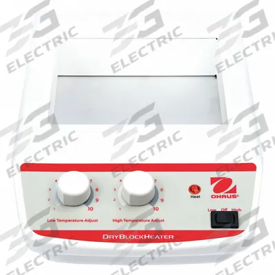OHAUS Heat Block: 16 7/8 in Overall Dp, 3 1/2 in Overall Ht, 8 in Overall Wd - Dry Baths