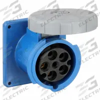 HUBBELL Pin and Sleeve Receptacle: Blue, 120/208V AC, Single Phase, 60 A, 4 Pole, 5 Wire (MPN HBL560R9W). Key specifications — Brand: HUBBELL.