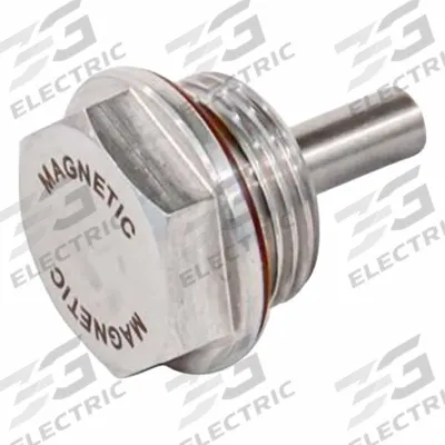 JW WINCO Threaded Plug: with Alnico Magnet, Stainless Steel, Fluorine Rubber Seal - Stainless Steel Threaded Plugs with Magnet