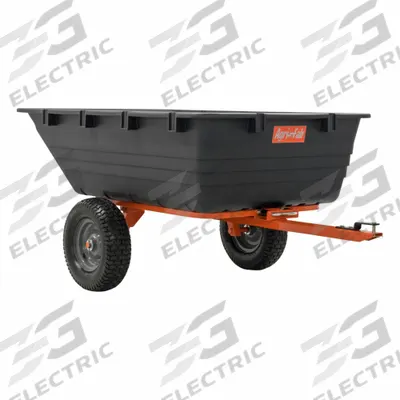AGRI-FAB Utility Poly Cart,18": 2 Wheels, 18 cu ft Cubic Foot Capacity - Dump Carts & Trailers