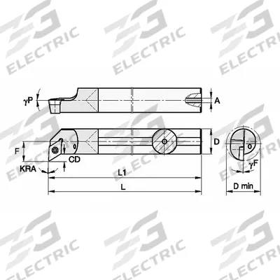 WIDIA Indexable Boring Bar: GCPI50085R (MPN 2827811) - Indexable Boring Bars