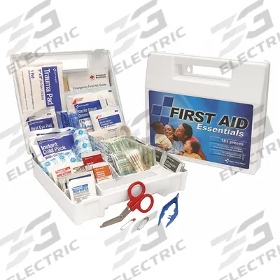 FIRST AID ONLY First Aid Kit and Housing: Gen Purpose, 10 People Served, 180 Components - General Purpose First Aid Kits