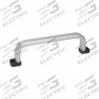 JW WINCO Pull Handle: Unthreaded Holes, Aluminum, Silver, 4.72 in Mounting Hole Center to Center (MPN 668-20-130-B-BL). Key specifications — Screw Size: M5; Brand: JW WINCO; Color: Silver.